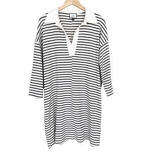 Tuckernuck Ashton Striped Knit Polo Dress Sz XXL